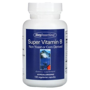 Thực phẩm chức năng Allergy Research Group Super Vitamin B Complex 120 Vegetarian Capsules 713947703407