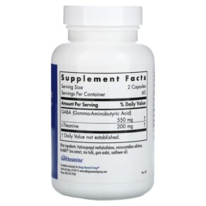 Thành phần vi chất của Allergy Research Group Zen 200 mg 120 Vegetarian Capsules 713947766501