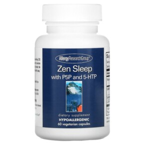 Thực phẩm chức năng Allergy Research Group Zen Sleep with P5P and 5-HTP 60 Vegetarian Capsules 713947773608