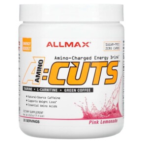 Thực phẩm chức năng ALLMAX ACUTS Amino-Charged Energy Drink Pink Lemonade 7.4 oz (210 g) 665553225357