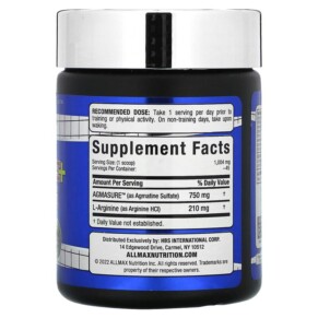 Thành phần vi chất của ALLMAX Agmatine+ Arginine 1.59 oz (45 g) 665553229058