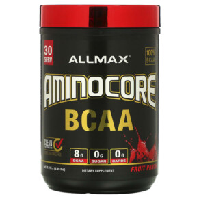 Thực phẩm chức năng ALLMAX AMINOCORE BCAA Fruit Punch 0.69 lbs (315 g) 665553228624