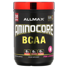 Thực phẩm chức năng ALLMAX AMINOCORE BCAA Pink Lemonade 0.69 lbs (315 g) 665553228655