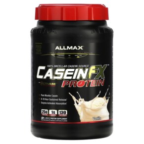 Thực phẩm chức năng ALLMAX CaseinFX 100% Casein Micellar Protein Vanilla 2 lbs. (907 g) 665553202167