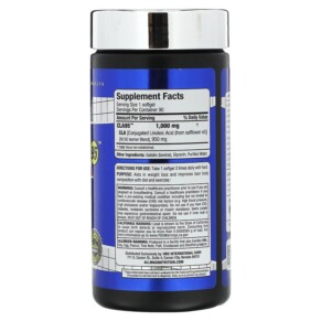 Thành phần vi chất của ALLMAX CLA95 90 Softgels 665553126302