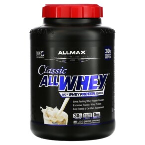 Thực phẩm chức năng ALLMAX Classic AllWhey 100% Whey Protein Vanilla 5 lbs (2.27 kg) 665553225173