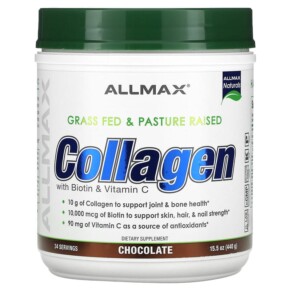 Thực phẩm chức năng ALLMAX Collagen with Biotin & Vitamin C Chocolate 15.5 oz (440 g) 665553229737