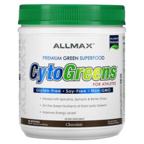 Thực phẩm chức năng ALLMAX CytoGreens Premium Green Superfood for Athletes Chocolate 1.5 lbs (690 g) 665553227603