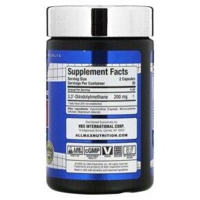 Thành phần vi chất của ALLMAX DIM 60 Veggie Caps 665553229850