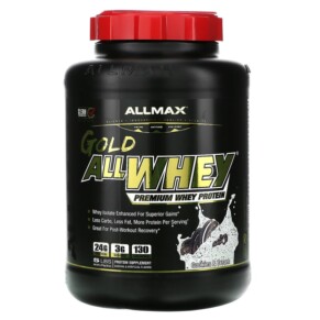 Thực phẩm chức năng ALLMAX Gold AllWhey 100% Premium Whey Protein Cookies & Cream 5 lbs (2.27 kg) 665553225067