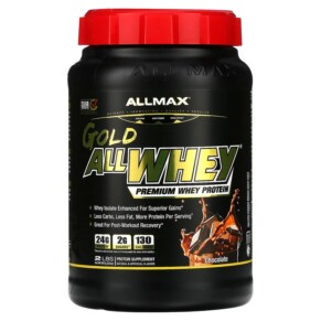 Thực phẩm chức năng ALLMAX Gold AllWhey Premium Whey Protein Chocolate 2 lbs (907 g) 665553200477