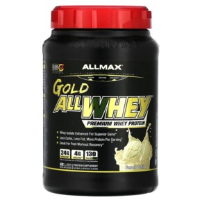 Thực phẩm chức năng ALLMAX Gold AllWhey Premium Whey Protein French Vanilla 2 lbs (907 g) 665553200484