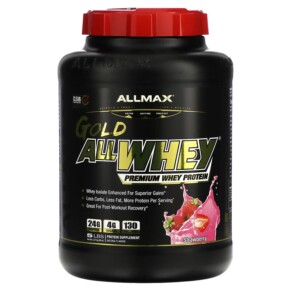 Thực phẩm chức năng ALLMAX Gold AllWhey Premium Whey Protein Strawberry 5 lbs (2.27 kg) 665553121369