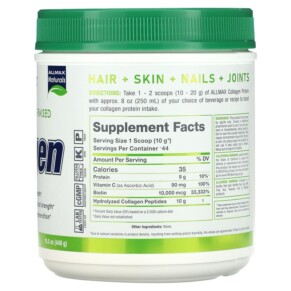 ALLMAX Grass Fed & Pasture Raised Collagen with Biotin & Vitamin C Unflavored 15.5 oz (440 g) 3 Thành phần vi chất của ALLMAX Grass Fed & Pasture Raised Collagen with Biotin & Vitamin C Unflavored 15.5 oz (440 g) 665553228402