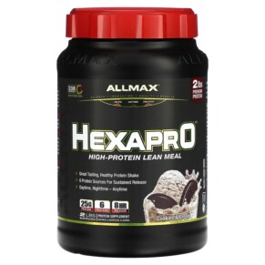 Thực phẩm chức năng ALLMAX Hexapro High-Protein Lean Meal Cookies & Cream 2 lbs (907 g) 665553228471