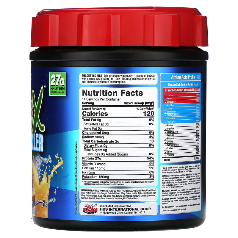 ALLMAX Isoflex Chiller Whey Protein Isolate Citrus Peach Sensation 1 lb (425 g) 2 Thành phần vi chất của ALLMAX Isoflex Chiller Whey Protein Isolate Citrus Peach Sensation 1 lb (425 g) 665553229874