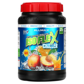Thực phẩm chức năng ALLMAX Isoflex Chiller Whey Protein Isolate Citrus Peach Sensation 2 lbs (907 g) 665553202297