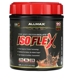 Thực phẩm chức năng ALLMAX Isoflex Pure Whey Protein Isolate Chocolate 0.9 lbs (425 g) 665553223667
