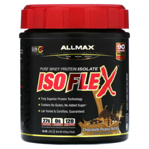 Thực phẩm chức năng ALLMAX Isoflex Pure Whey Protein Isolate Chocolate Peanut Butter 0.9 lbs (425 g) 665553229867