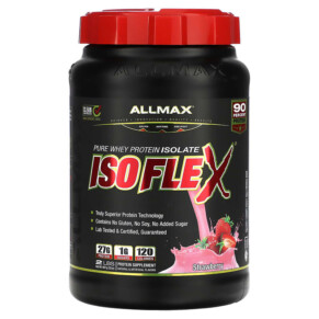Thực phẩm chức năng ALLMAX Isoflex Pure Whey Protein Isolate Strawberry 2 lbs (907 g) 665553121321