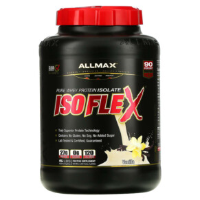 Thực phẩm chức năng ALLMAX Isoflex Pure Whey Protein Isolate Vanilla 5 lbs (2.27 kg) 665553121253