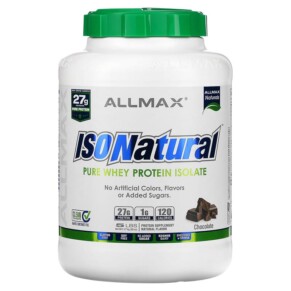 Thực phẩm chức năng ALLMAX IsoNatural Pure Whey Protein Isolate Chocolate 5 lbs (2.27 kg) 665553223742