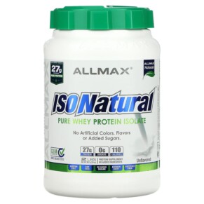 Thực phẩm chức năng ALLMAX IsoNatural Pure Whey Protein Isolate Unflavored 2 lbs (907 g) 665553121925