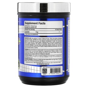 Thành phần vi chất của ALLMAX Leucine+ 14.11 oz (400 g) 665553202549