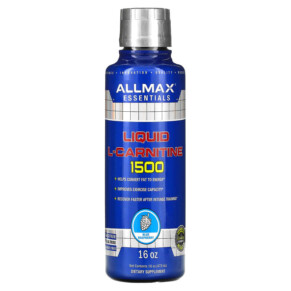 Thực phẩm chức năng ALLMAX Liquid L-Carnitine 1500 Blue Raspberry 16 oz (473 ml) 665553228280