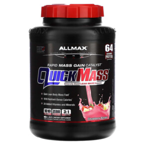 Thực phẩm chức năng ALLMAX Quick Mass Rapid Mass Gain Catalyst Strawberry-Banana 6 lbs (2.72 kg) 665553225951