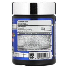 Thành phần vi chất của ALLMAX Yohimbine + Rauwolscine 60 Capsules 665553223537