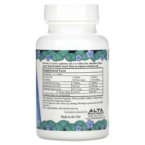 Thành phần vi chất của Alta Health Magnesium Chloride 100 Tablets 076920000604