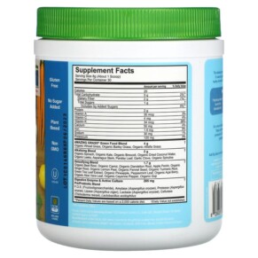 Thành phần vi chất của Amazing Grass Green Blend Alkalize & Detox 8.5 oz (240 g) 829835003501