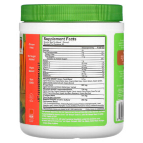 Thành phần vi chất của Amazing Grass Green Blend Energy Watermelon 7.4 oz (210 g) 829835001668