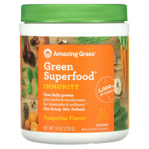 Thực phẩm chức năng Amazing Grass Green Superfood Immunity Tangerine 7.4 oz (210 g) 829835001699