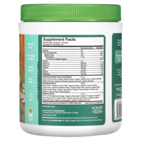 Thành phần vi chất của Amazing Grass Greens Blend Detox & Digest 7.4 oz (210 g) 829835004737