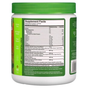 Thành phần vi chất của Amazing Grass Greens Blend Energy Lemon Lime 7.4 oz (210 g) 829835000425