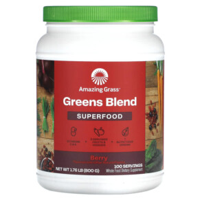 Thực phẩm chức năng Amazing Grass Greens Blend Superfood Berry 1.76 lb (800 g) 829835000548