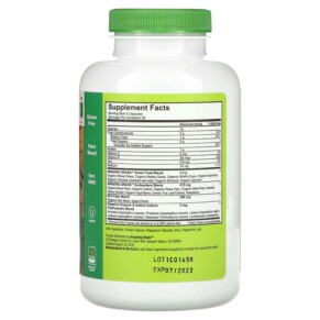 Thành phần vi chất của Amazing Grass Greens Blend The Original 150 Capsules 829835932009