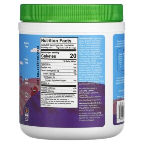 Thành phần vi chất của Amazing Grass Kidz Superfood Blend Berry Blast 6.35 oz (180 g) 829835000333