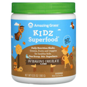 Thực phẩm chức năng Amazing Grass Kidz Superfood Outrageous Chocolate 6.35 oz (180 g) 829835543731