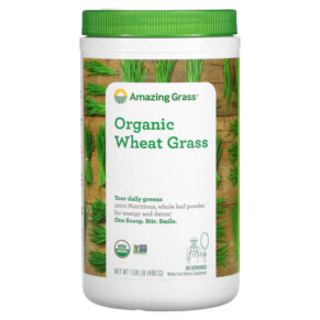 Thực phẩm chức năng Amazing Grass Organic Wheat Grass 1.06 lb (480 g) 829835013005