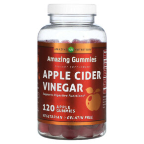 Thực phẩm chức năng Amazing Nutrition Amazing Gummies Apple Cider Vinegar Apple 120 Gummies 810180026406