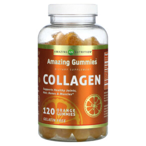 Thực phẩm chức năng Amazing Nutrition Amazing Gummies Collagen Orange 120 Gummies 810180026529