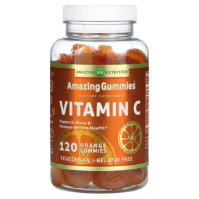 Thực phẩm chức năng Amazing Nutrition Amazing Gummies Vitamin C Orange 120 Gummies 810180026482
