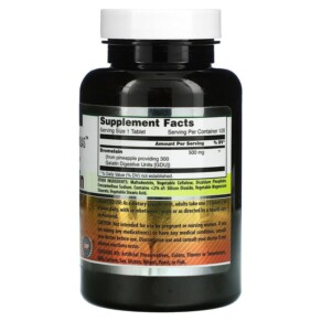 Thành phần vi chất của Amazing Nutrition Bromelain 500 mg 120 Tablets 810180022033