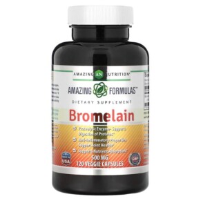 Thực phẩm chức năng Amazing Nutrition Bromelain 500 mg 120 Veggie Capsules 819209021330