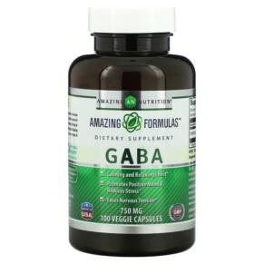 Thực phẩm chức năng Amazing Nutrition Gaba 750 mg 100 Veggie Capsules 810180020435