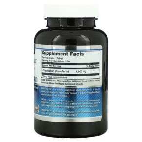 Thành phần vi chất của Amazing Nutrition L-Tryptophan 1.000 mg 120 Tablets 819209021958