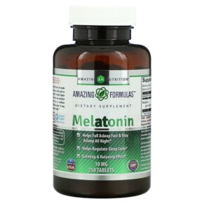 Thực phẩm chức năng Amazing Nutrition Melatonin 10 mg 250 Tablets 819209021583